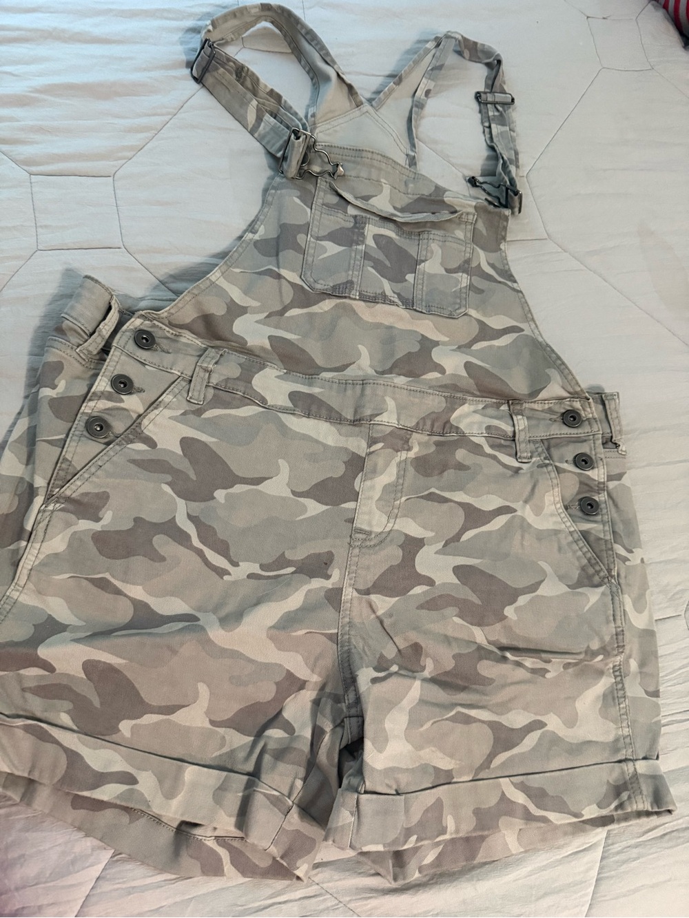 Torrid Camo Short Overalls